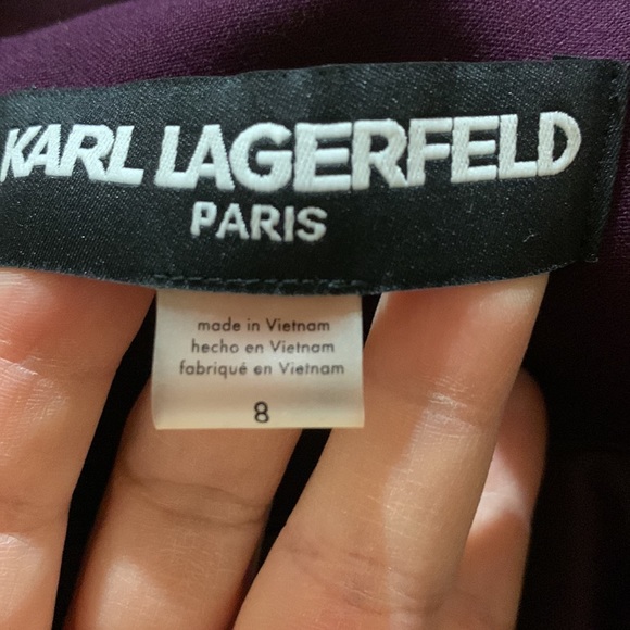 Karl Lagerfeld purple single breasted blazer size 8 - Picture 2 of 4